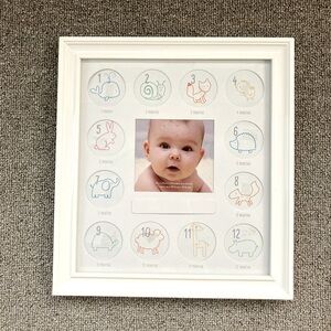Baby’s first year photo frame